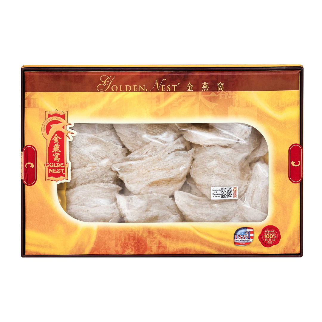 盒裝 金燕窩出售的優質白鳥巢,C級,227克。箱。