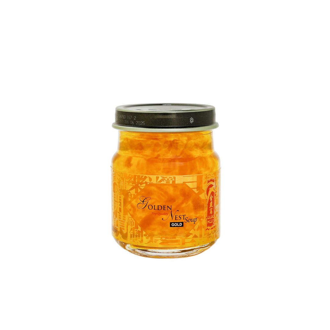 Premium Gold Bird’s Nest Soup - Rock Sugar - 6 bottles x 75ml (2.5 oz.) + Free Swallow Nest Soup Bowl 250g (8.8 oz)