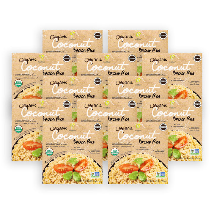 HEALTHEE有機椰子糙米 - 3碗 x 216 克 (7.6 盎司)