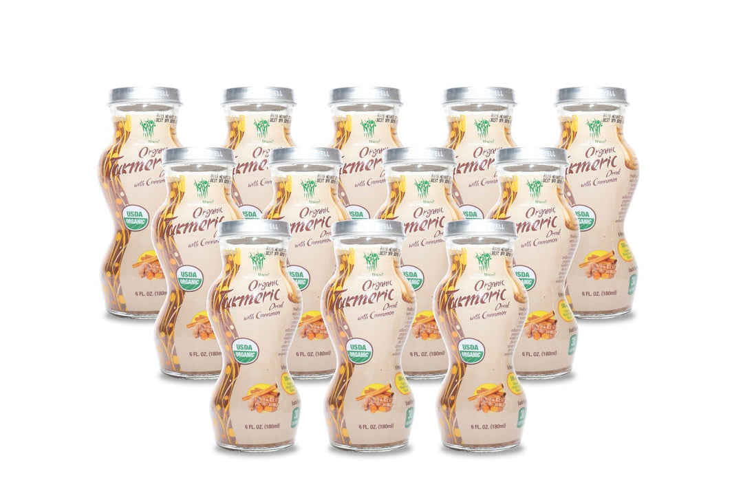 金燕窝 Healthee 有机姜黄肉桂饮料,6 或 12 包装。