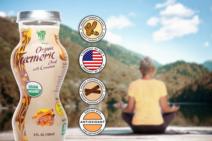 金燕窝 Healthee 有机姜黄肉桂饮料,6 或 12 包装。