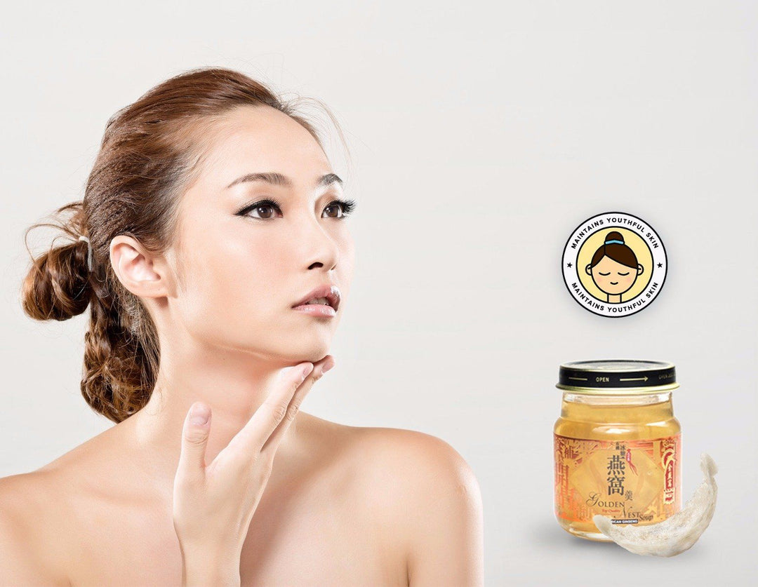 Golden Nest Premium Bird’s Nest Soup - Ginseng - Maintains Youthful Skin
