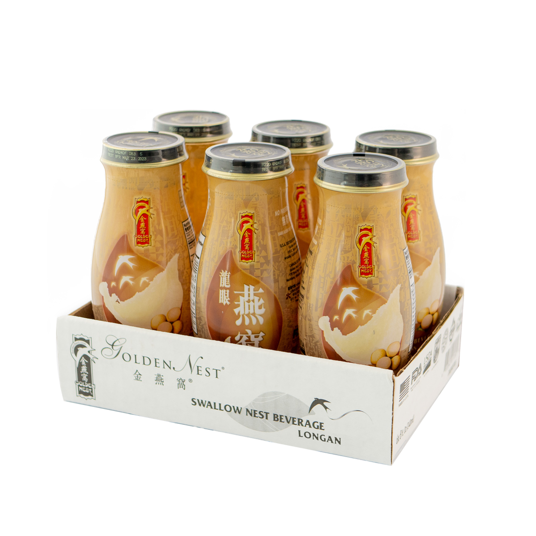 Premium Bird's Nest Drink - Longan -  6 or 12 Bottles x 240ml (8 oz.)