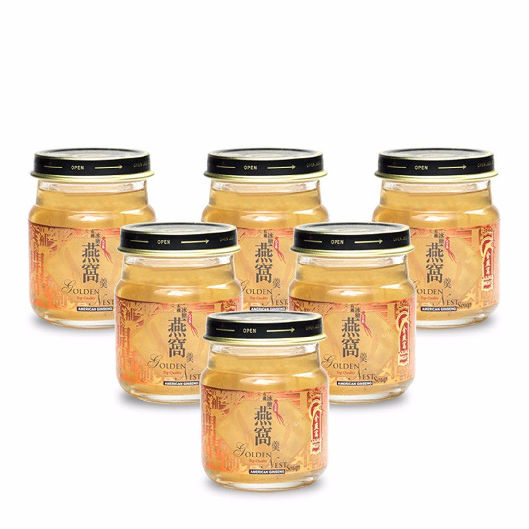6 瓶和 48 瓶 金燕窩人參味優質燕窩湯產品。在我附近購買可食用的紅鳥巢
