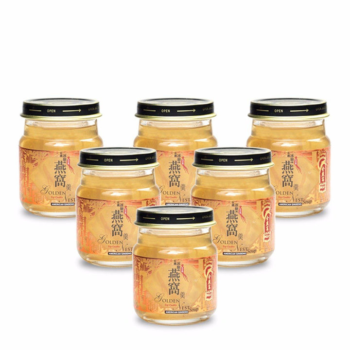 6 瓶和 48 瓶 金燕窩人參味優質燕窩湯產品。在我附近購買可食用的紅鳥巢