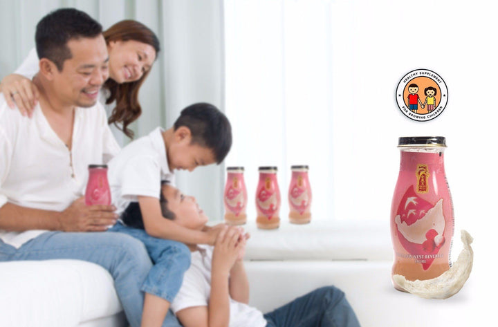 Bird's Nest Drink - Lychee - 12 bottles x 240ml (8 oz.) Bird's Nest Soups & Drinks GOLDEN NEST