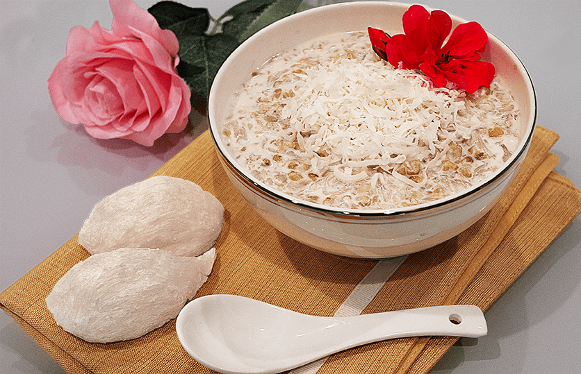 Mung Bean & Coconut Bird’s Nest Dessert