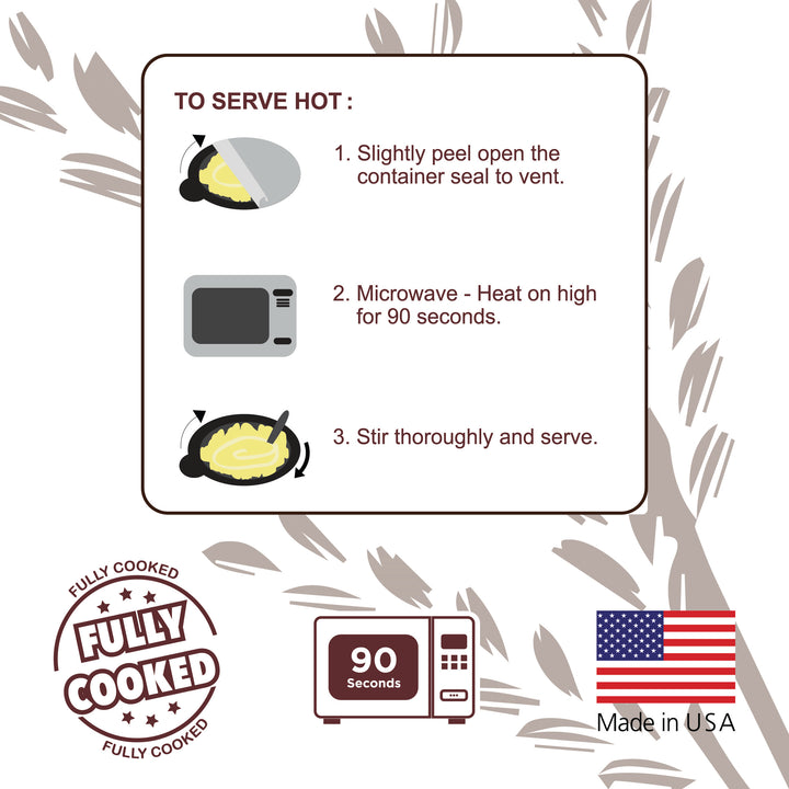 Microwaveable Asian homemade coconut rice by Golden Nest. Coconut sticky rice near me online