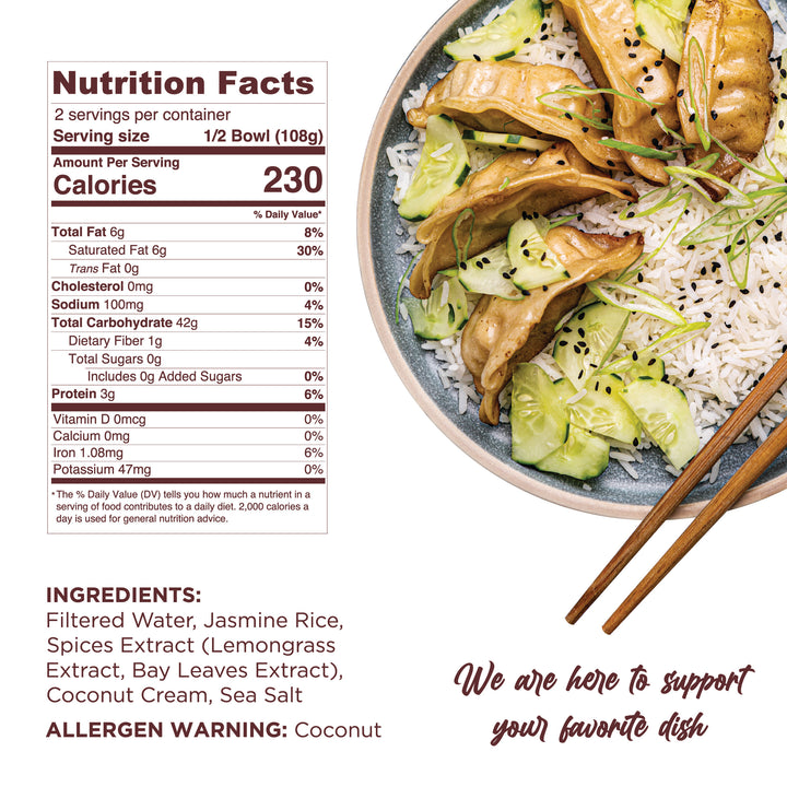 Microwaveable Asian homemade coconut rice by Golden Nest. Coconut sticky rice near me online