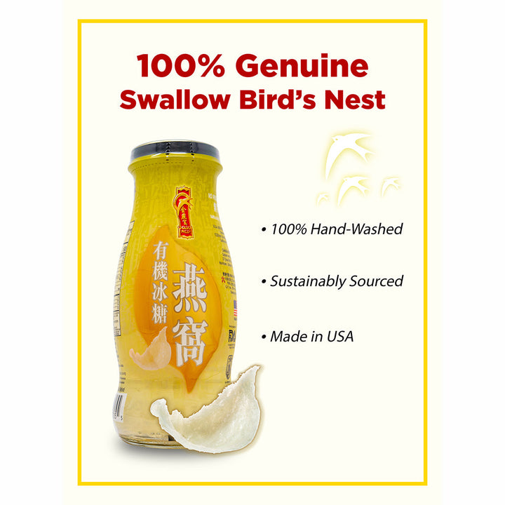 Buy with Prime: Premium Bird's Nest Drink - Original - 12 Bottles x 240ml (8 oz.)