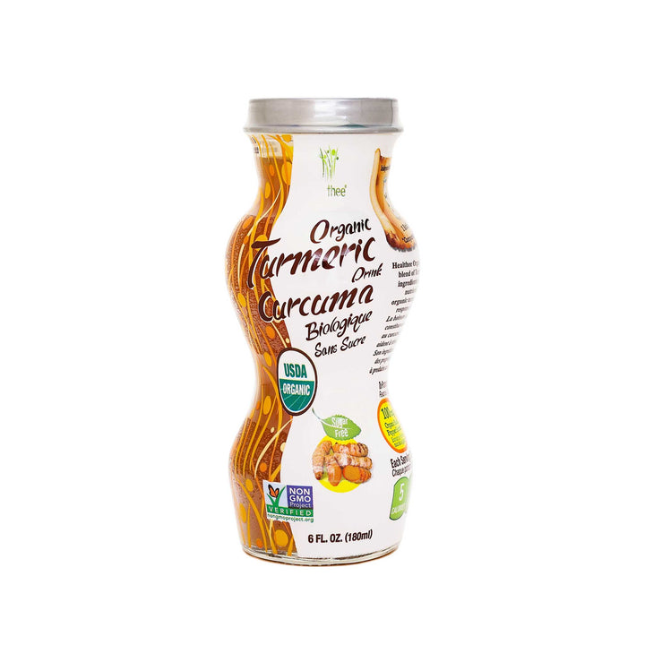 HEALTHEE Organic Turmeric Sugar-Free - 6 or 12 bottles x 180 ml (6 oz.)
