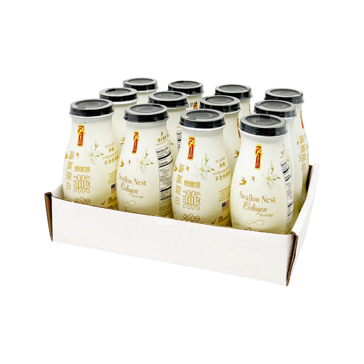 Premium Swallow Bird's Nest Collagen Drink - Jasmine - 4 or 12 Bottles x 240ml (8 oz.)