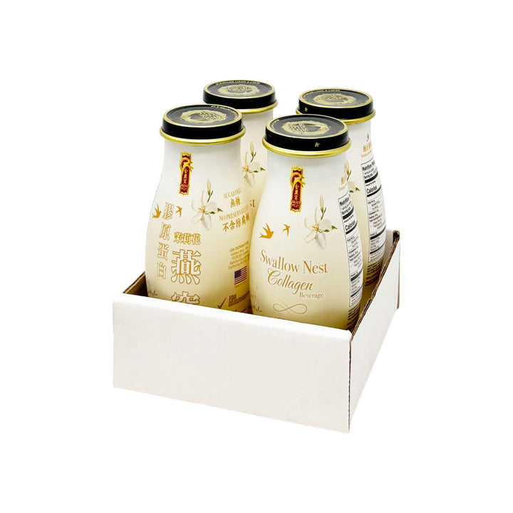 Premium Swallow Bird's Nest Collagen Drink - Jasmine - 4 or 12 Bottles x 240ml (8 oz.)