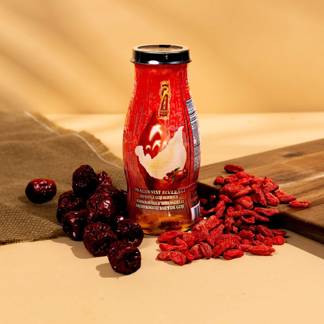 有機冰糖燕窩飲料 -紅棗 &枸杞 (6 或 12 瓶 x 240ml/8 oz)