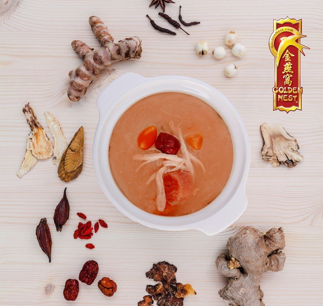 Red Bird’s Nest AAA - 57 Grams (2 Oz.) Edible Bird's Nest GOLDEN NEST Golden Nest's product showing a box of premium red birds nest for sale with grade AAA and 57 grams.