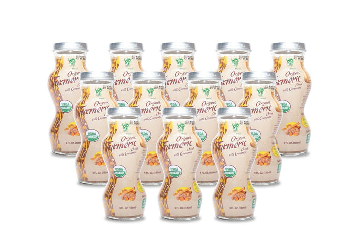 金燕窝 Healthee 有机姜黄肉桂饮料，6 或 12 包装。 