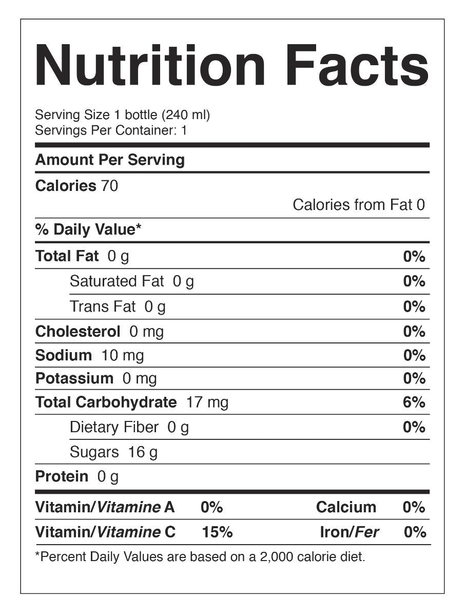 Bird's Nest Drink - Red Dates & Goji Berries - 12 bottles x 240ml (8 oz.) Bird's Nest Soups & Drinks GOLDEN NEST. Nutrition Facts.
