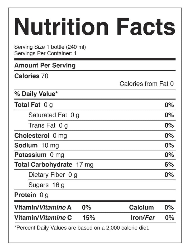 Bird's Nest Drink - Red Dates & Goji Berries - 12 bottles x 240ml (8 oz.) Bird's Nest Soups & Drinks GOLDEN NEST. Nutrition Facts.