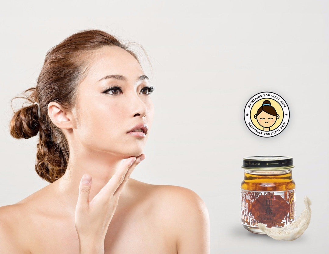 Golden Nest Premium Red Bird’s Nest Soup - Red Date & Goji Berries - Maintains Youthful Skin