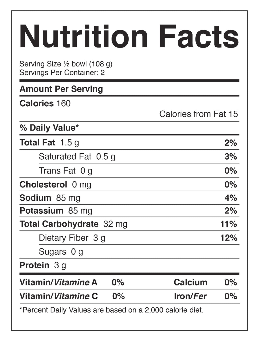3 and 12 bowls of Golden Nest's Healthee Organic Coconut Brown Rice. Nutrition Facts.