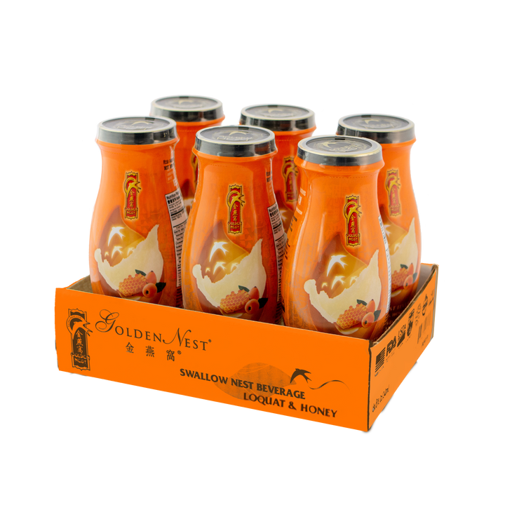 Premium Bird's Nest Drink - Loquat and Honey -  6 or 12 Bottles x 240ml (8 oz.)
