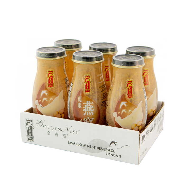 有机冰糖燕窝饮料 - 龙眼 - 6或12瓶 x 240毫升（8盎司）