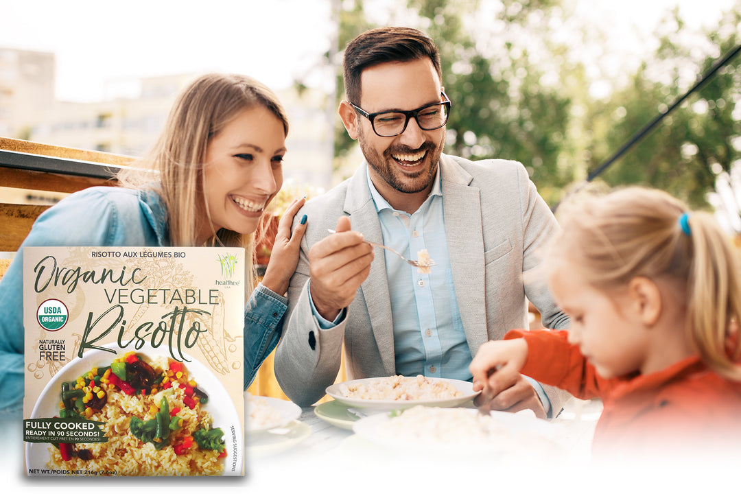 HEALTHEE Organic Vegetable Risotto - 3 bowls x 216 grams (7.6 oz.)