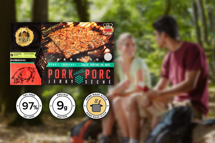 Pork Jerky - Honey Teriyaki - 6 oz. Jerky GOLDEN NEST 
