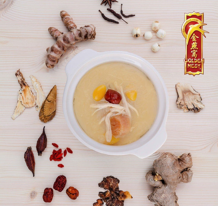Bird's nest soup using Golden Nest Premium Gold Bird’s Nest AAA – 227 Grams (8 Oz.) Easy holiday gift 